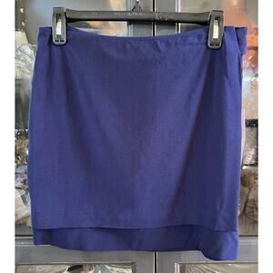 Susana Monaco Nicole 17" Wrap Skirt - Size Small - NWT - Navy
